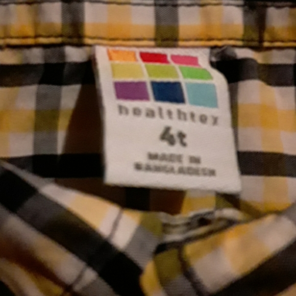 HEALTHTEX, SHORT SLEEVES DRESS SHIRT , BOYS 4T. - Picture 2 of 4